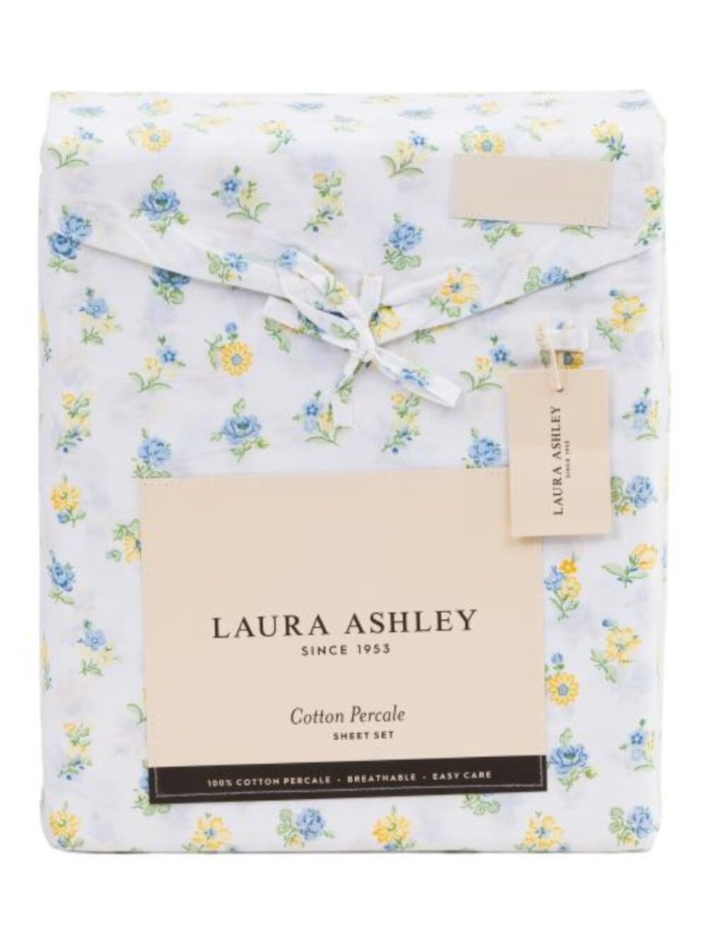 LAURA ASHLEY Cotton Floral Sheet Set